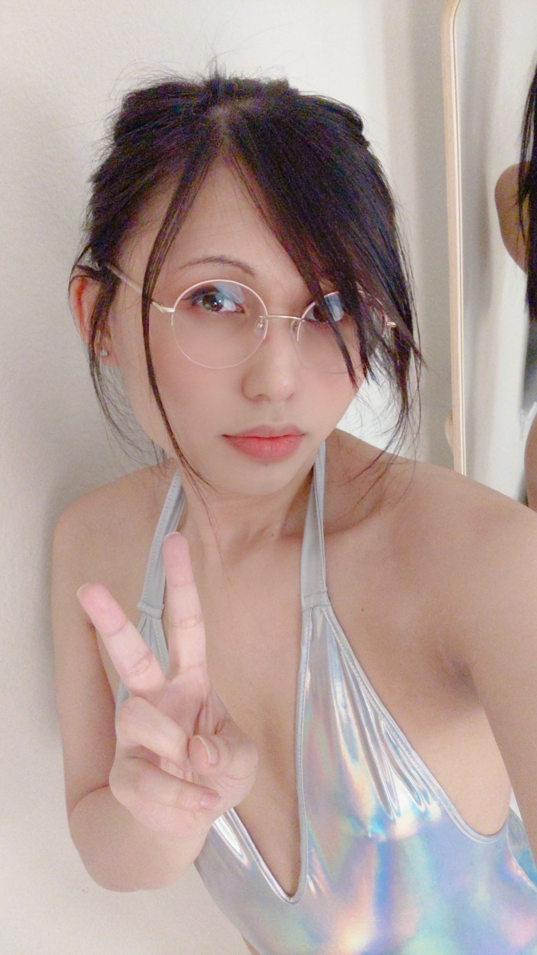Milkteamomoko - Iridescent Swimsuit Set (42 Pics)